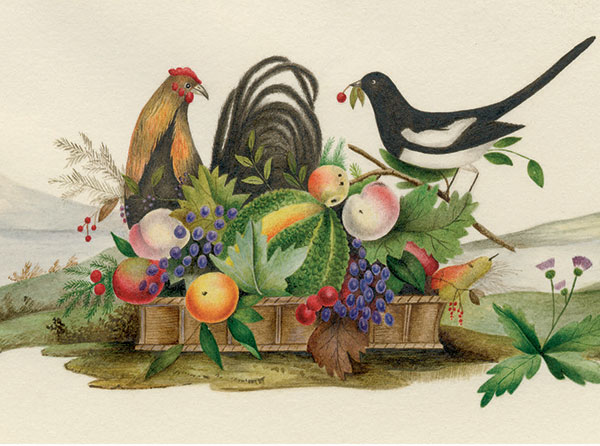 Peacocks in Paradise by elisabeth-inglis-jones