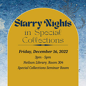 Poster image Starry Nights in Special Collections