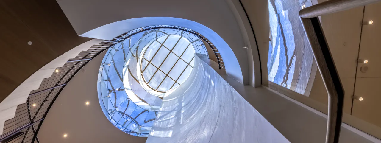 View of the oculus in Neilson Library