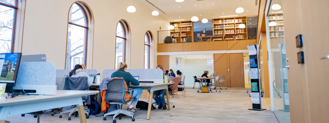 View of the Learning Commons in Neilson Library