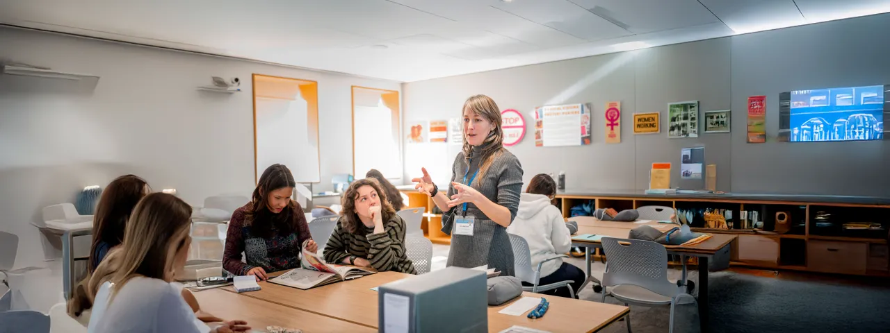 Erin McGuirl teaching