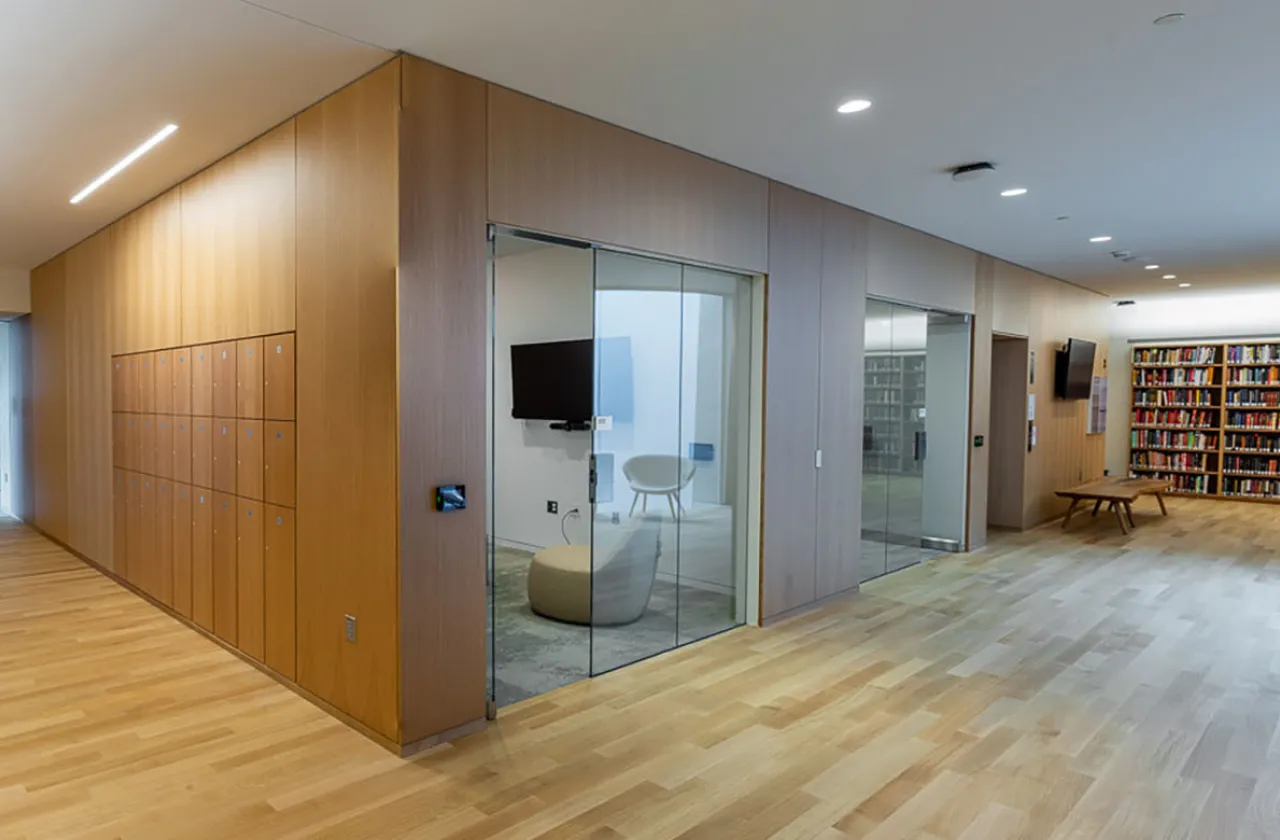 Collaboration room in Neilson Library