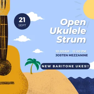 poster image Open Ukulele Strum, September 21, 2024