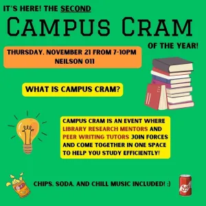 Campus Cram November 21, 2024 poster