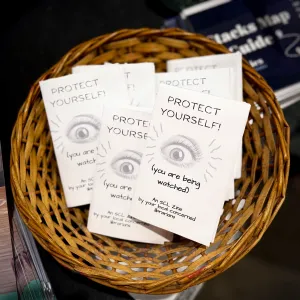 Privacy zines in basket