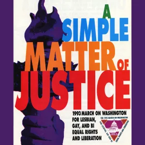 March on Washington for Lesbian, Gay, and Bi Equal Rights poster