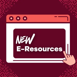 New E-Resources graphic