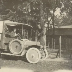 Ambulance driven by woman in WWI