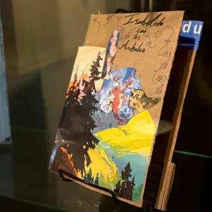 Student bookmaking exhibit on display in Hillyer Art Library