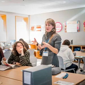 Erin McGuirl teaching