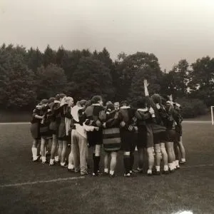 Archived image of Smith College rugby team