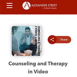 Screenshot from Counseling & Therapy in Video