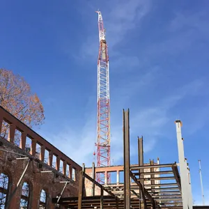View of New Neilson construction showing crane and steel