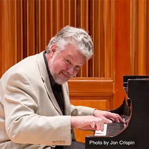 Jerry Noble playing piano