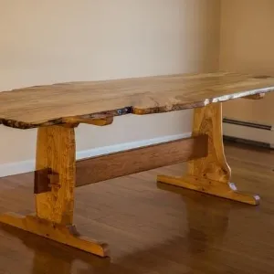 An example of live edge furniture created by Sam French