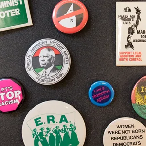 Buttons from the Sophia Smith Collection of Women's History