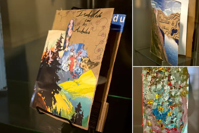 Student bookmaking exhibit on display in Hillyer Art Library