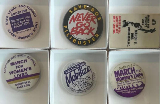 Buttons from the Path to Reproductive Justice collection
