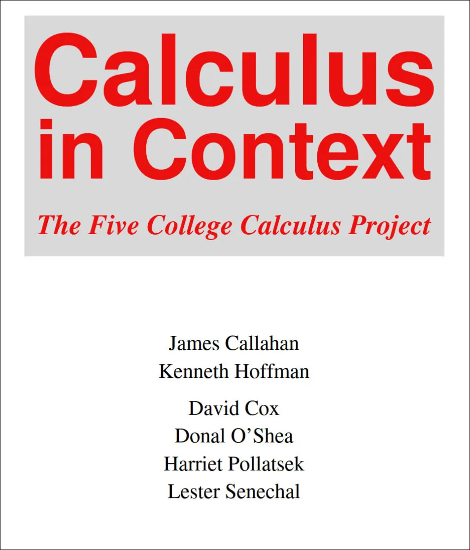Calculus in Context