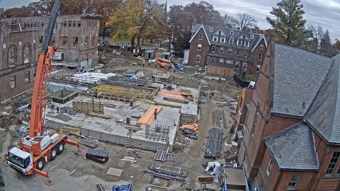 South addition construction site November 2018