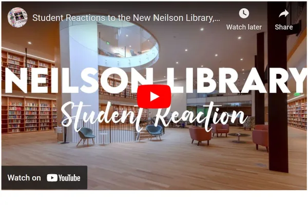 screenshot of New Neilson Library video