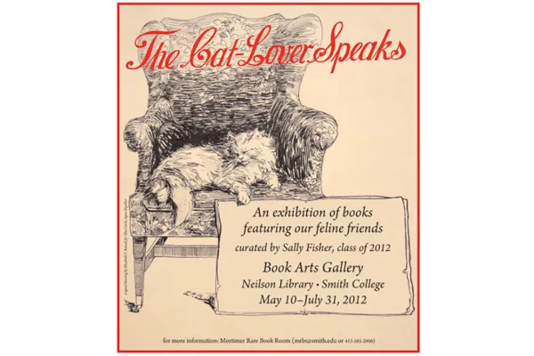 Poster for exhibition "The Cat Lover Speaks"
