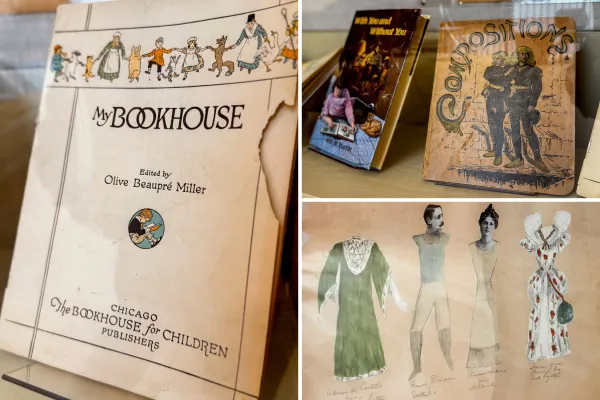 Collage of exhibits, Smithie Children's Book Authors