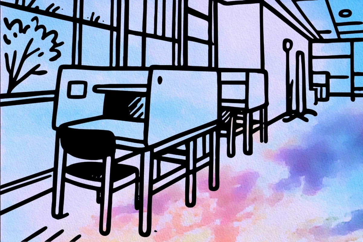 study carrels graphic
