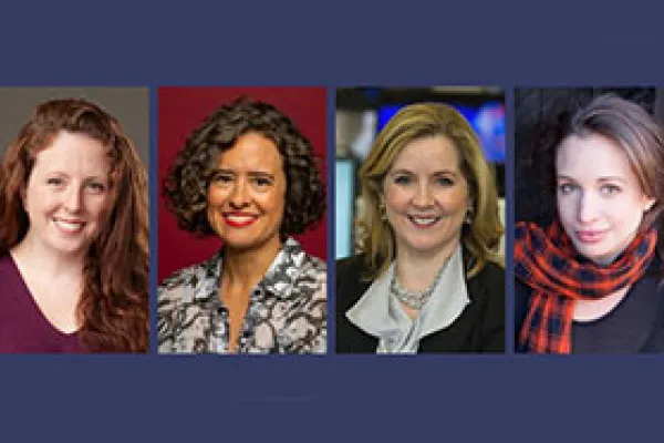 Sarah Baker ’03, Carolina Miranda ’93, Kate O’Brian ’80, and Brooke Hauser