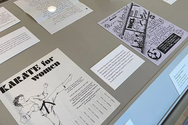 Materials from Alison Bechdel exhibition