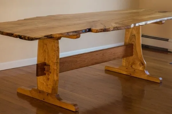 An example of live edge furniture created by Sam French