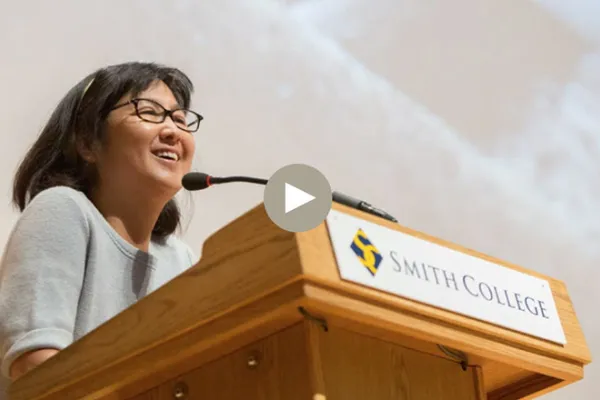 Maya Lin speaking at Smith College