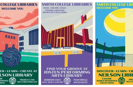 Aaron Wood poster designs for the Libraries