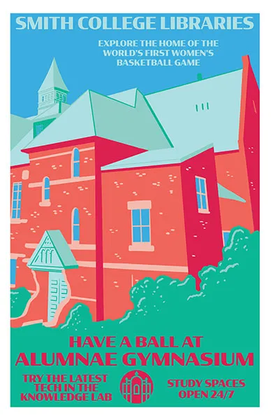 Aaron Wood poster Alumnae Gymnasium