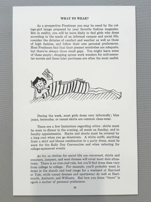 What to Wear page