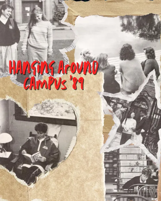 Hanging around campus '89