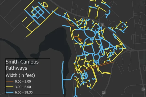 Data map of Smith campus pathways