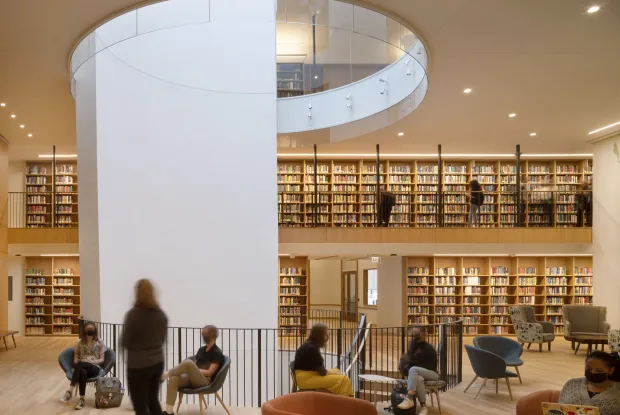 Neilson Library first floor view of oculus