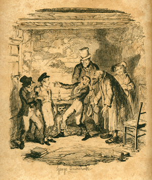 Illustration by George Cruikshank from Oliver Twist  